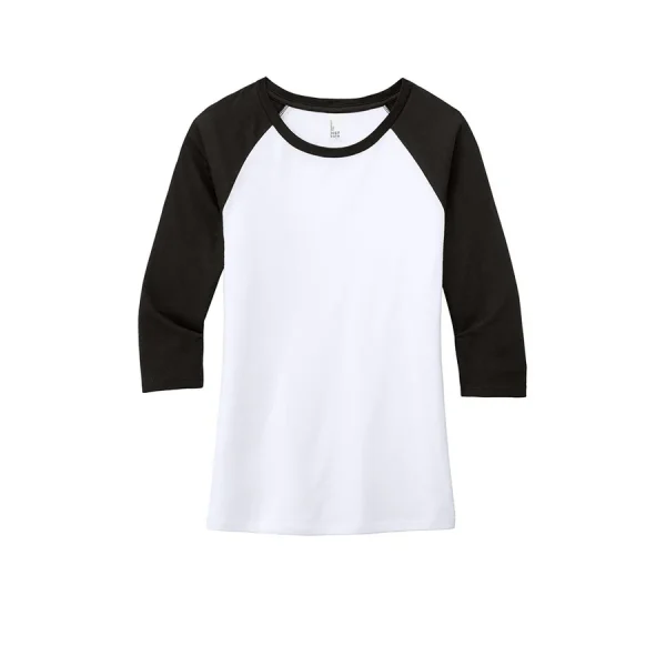 9365 Crush 3/4 Sleeve Colorblock Tee WOMEN'S